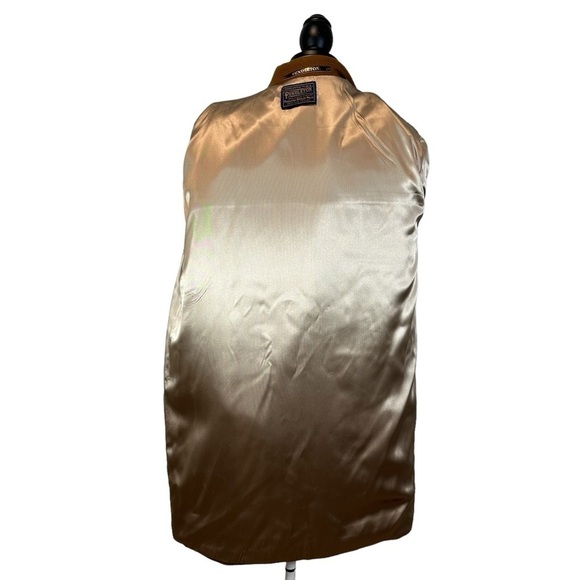 Pendleton Camel Brown Wool Trench Coat Short Length Size M NO TAG Coats32 - Picture 6 of 14